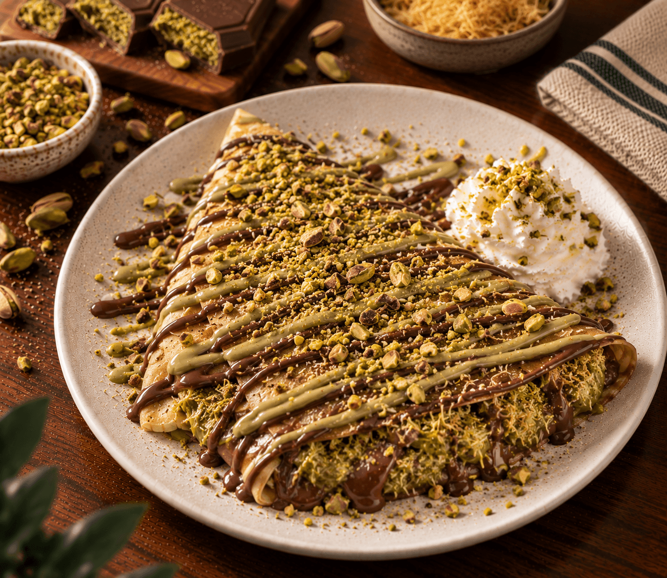 Dubai Chocolate Crepe