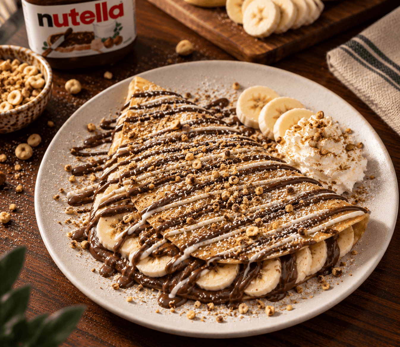 Nutella Banana Crepe