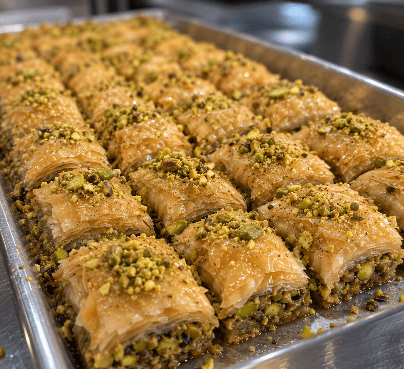 Pistachio Baklava Tray
