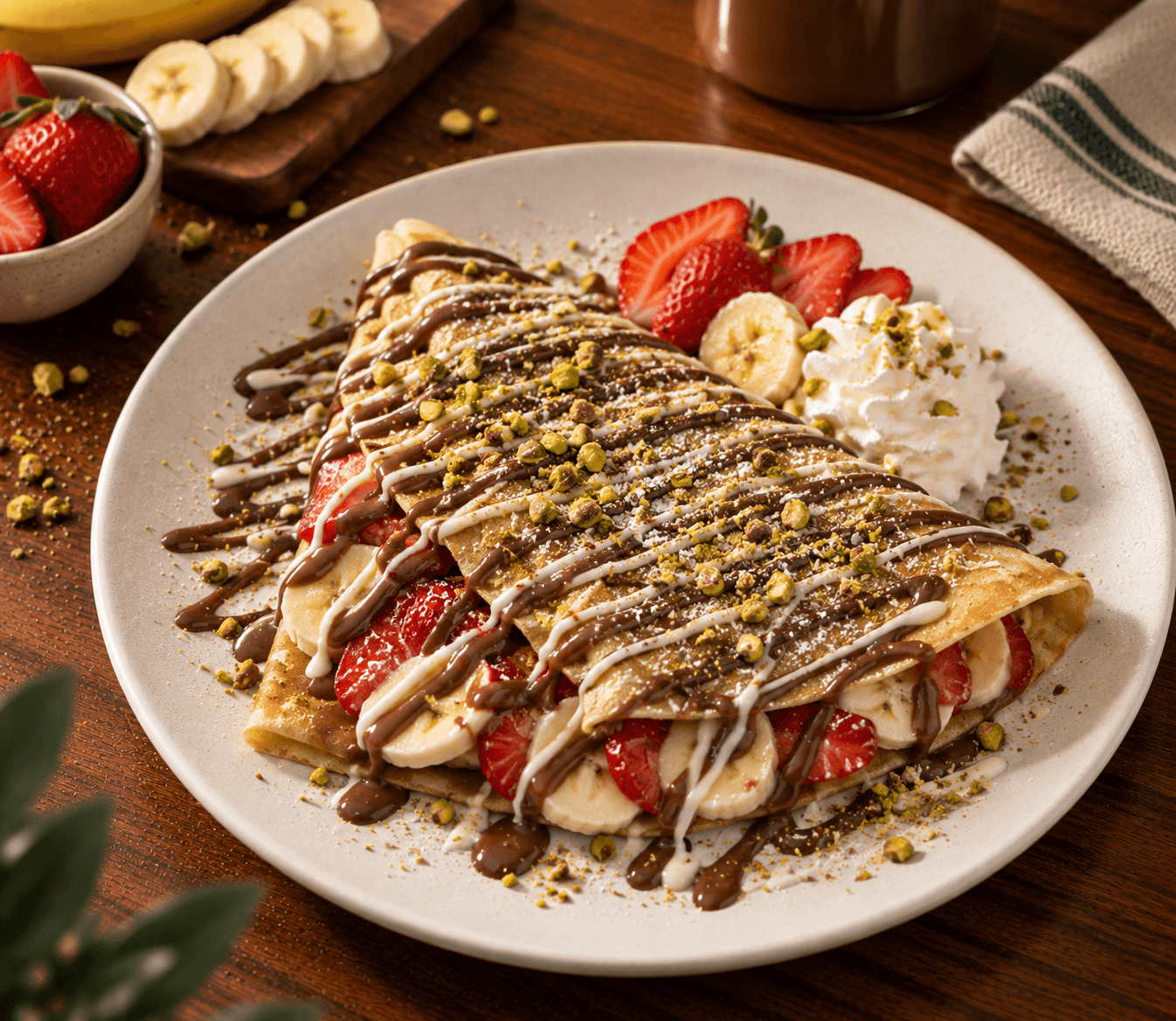 Strawberry Banana Crepe